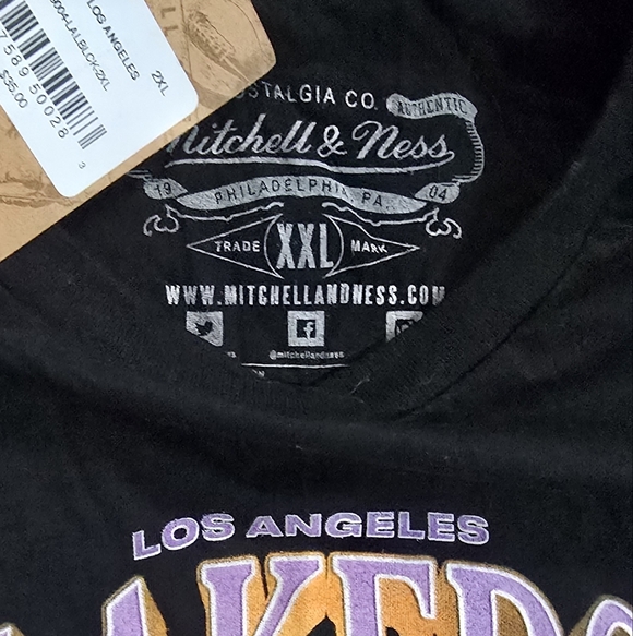 Mitchell & Ness VTG LA Lakers NBA Finals 2000 Hardwood Classics Graphic Tee XXL - Picture 6 of 6